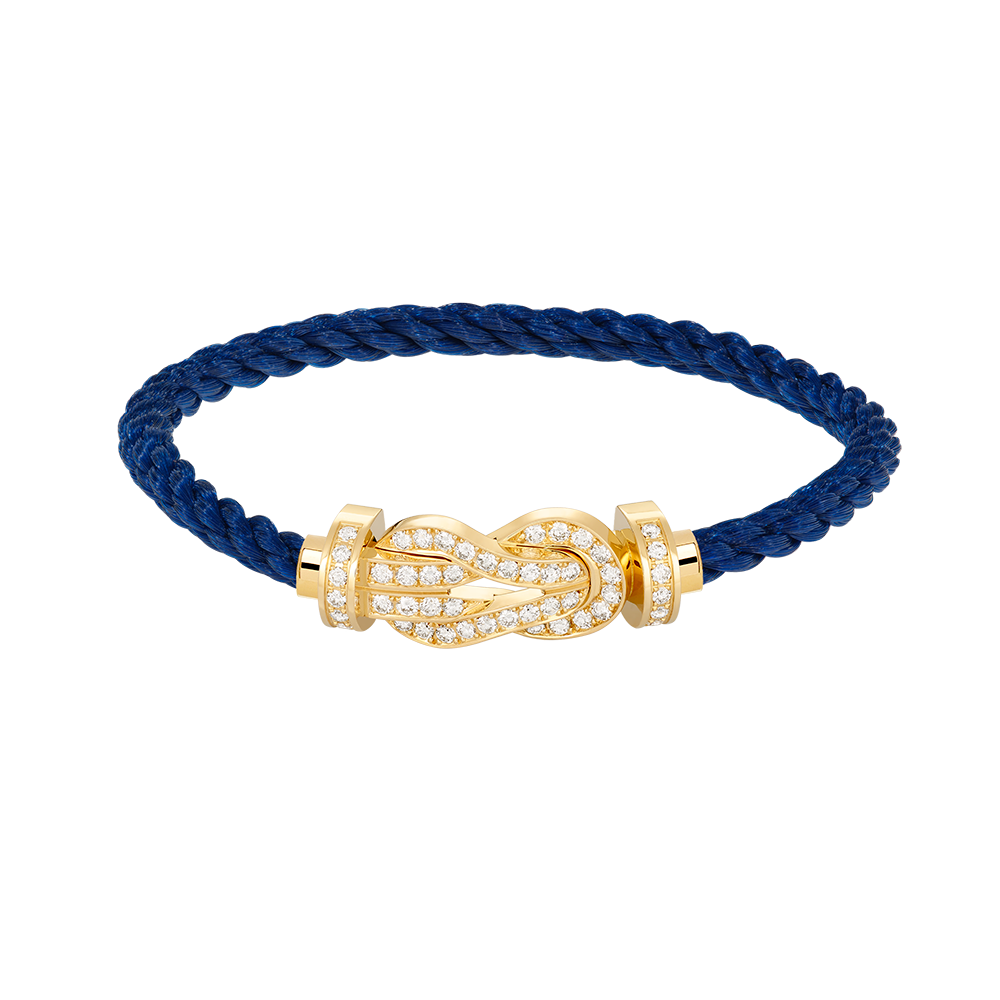 [Dawnora Jewelry]CHANCE LARGE 8 FIGURE BUCKLE FULLDIAMOND BRACELET GOLD