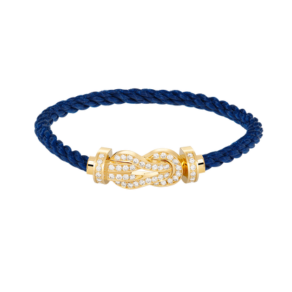 [Dawnora Jewelry]CHANCE LARGE 8 FIGURE BUCKLE FULLDIAMOND BRACELET GOLD