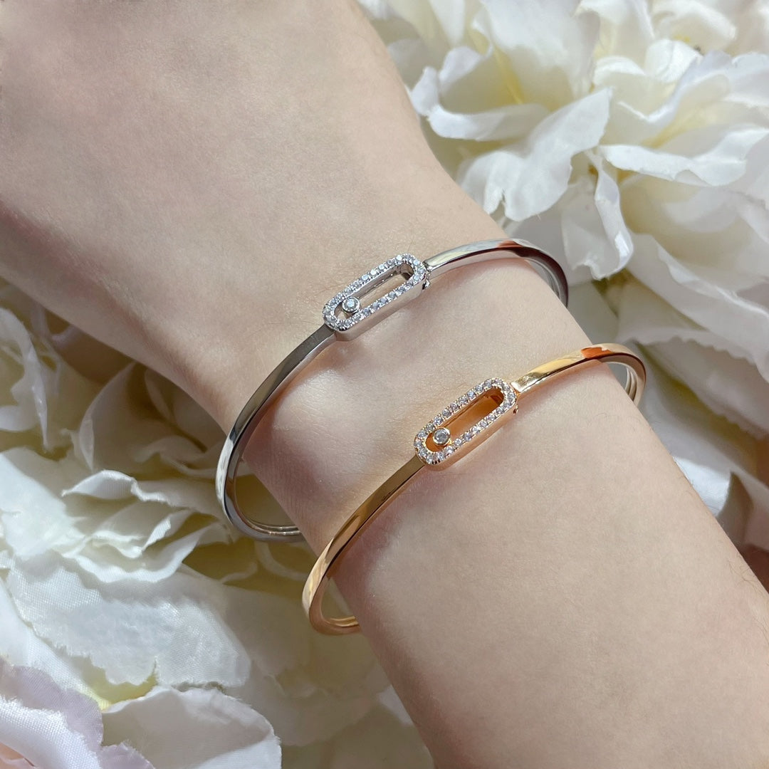 [Dawnora Jewelry]Move Uno pavé flex bangle medium