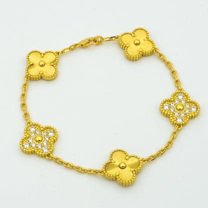 [Dawnora Jewelry] CLOVER 5 MOTIF LASER BRACELET COLLECTION