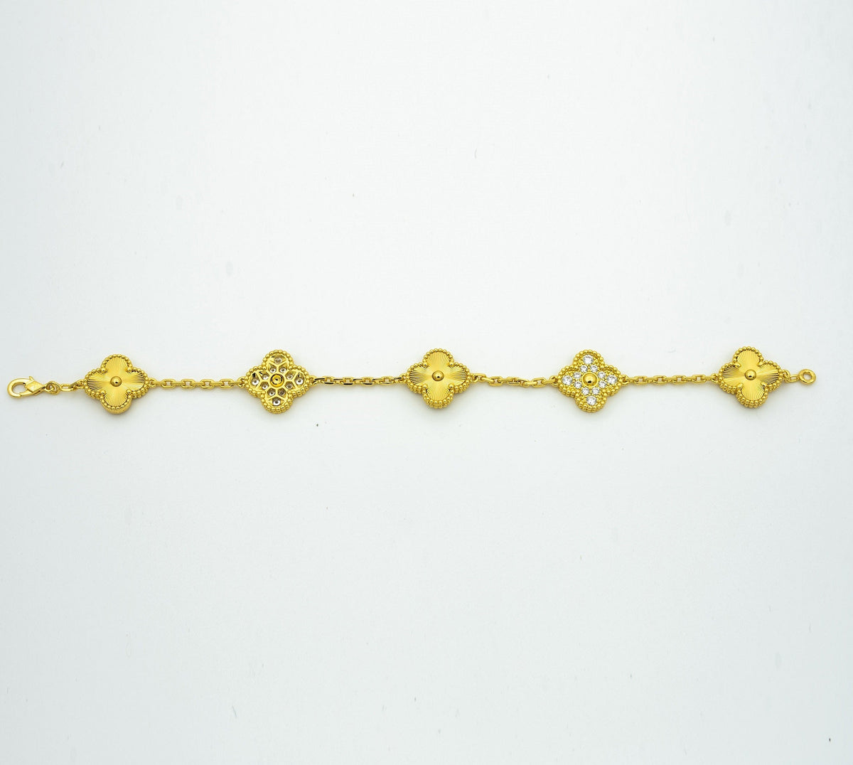 [Dawnora Jewelry] CLOVER 5 MOTIF LASER BRACELET COLLECTION