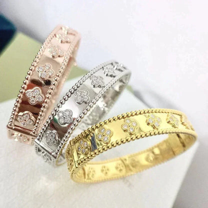 [Dawnora Jewelry]CLOVER BRACELET 8MM DIAMONDS