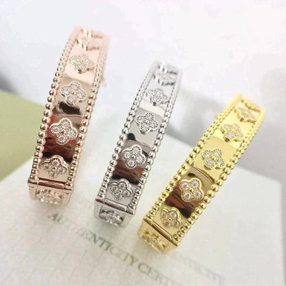 [Dawnora Jewelry]CLOVER BRACELET 8MM DIAMONDS