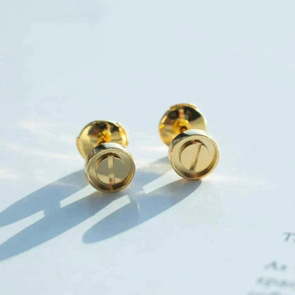 [Dawnora Jewelry]LOVE EARRINGS GOLD 10MM