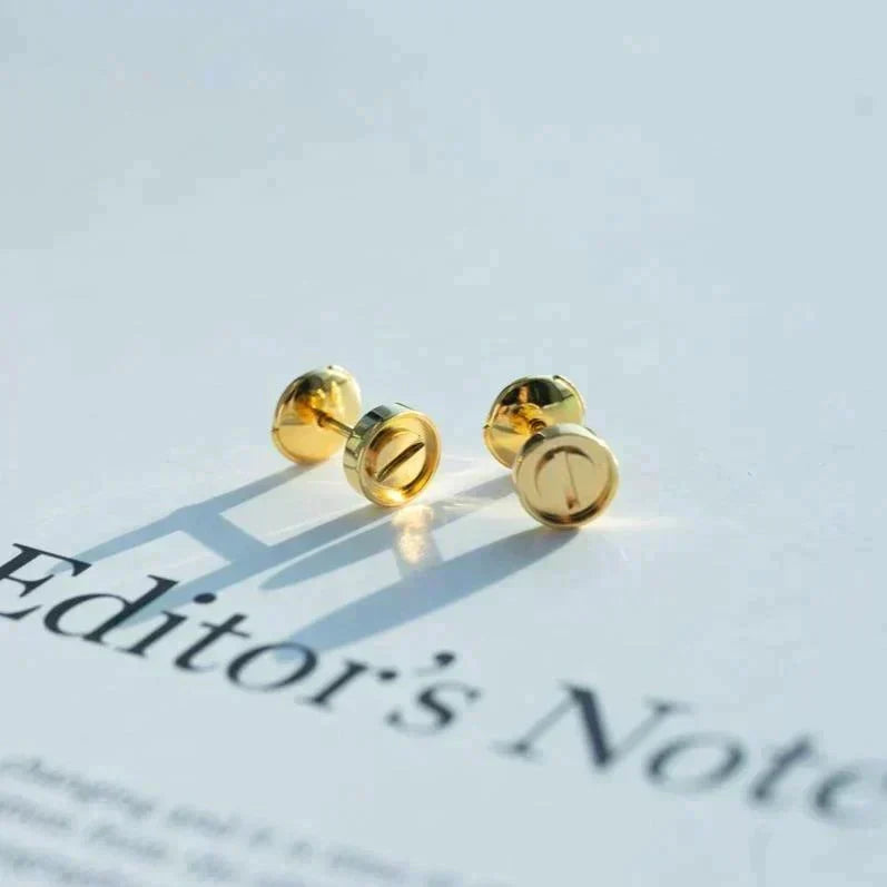 [Dawnora Jewelry]LOVE EARRINGS GOLD 10MM