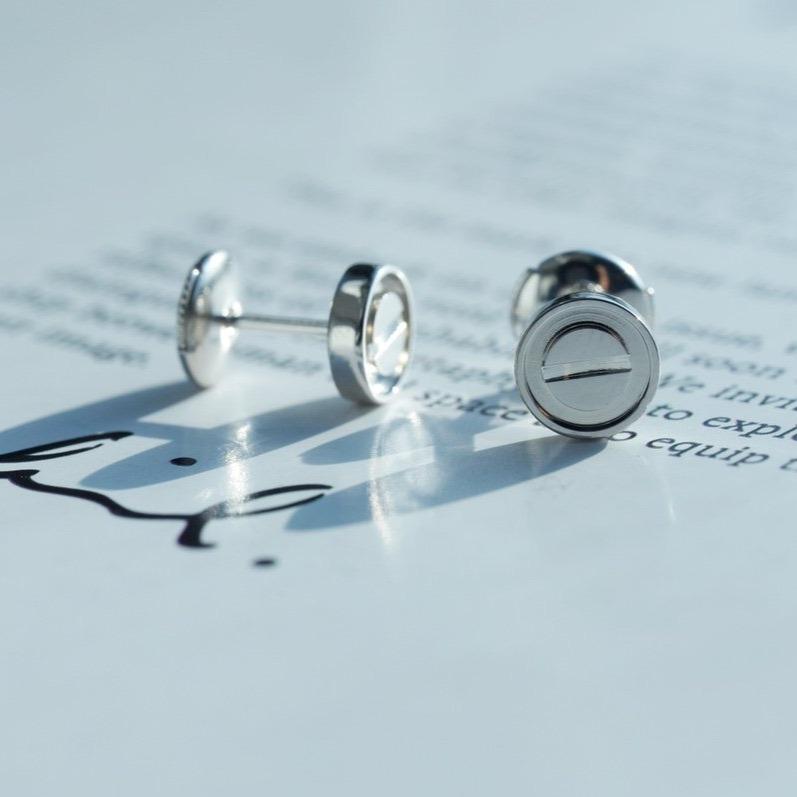 [Dawnora Jewelry]LOVE EARRINGS SILVER 10MM