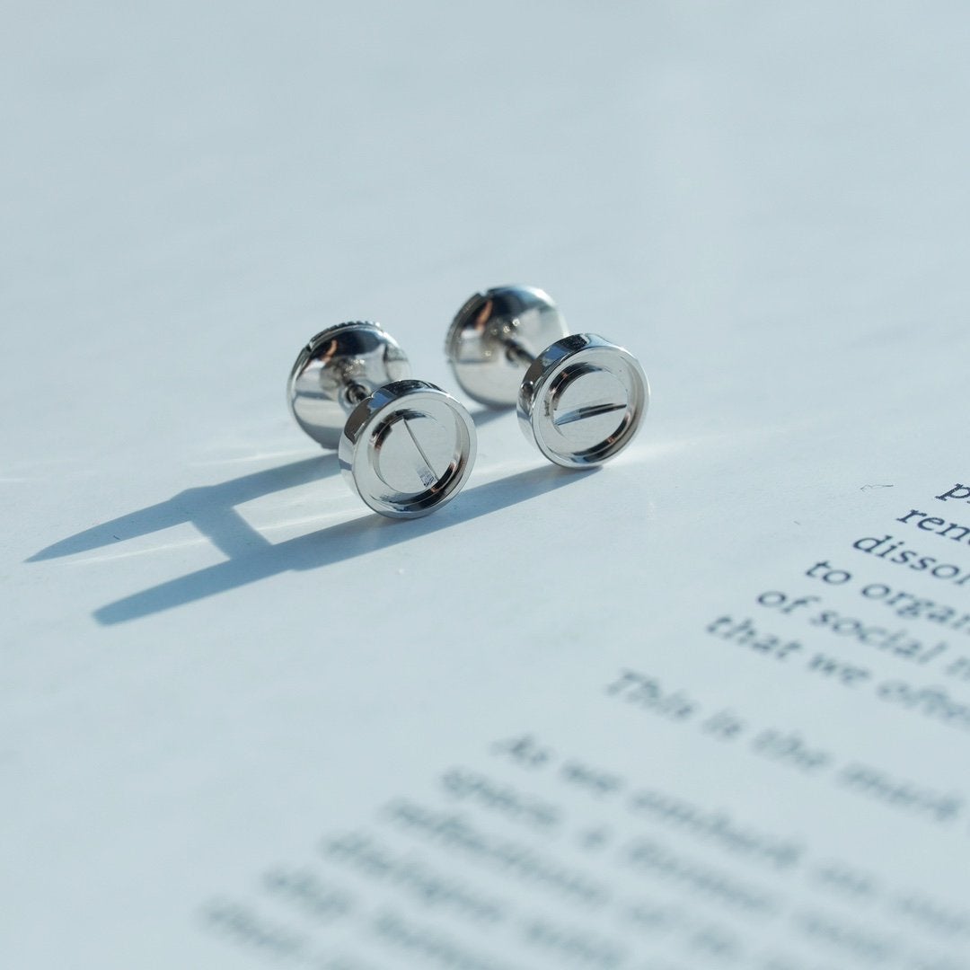 [Dawnora Jewelry]LOVE EARRINGS SILVER 10MM