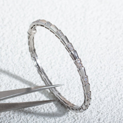 [Dawnora Jewelry]SERPENTI BRACELET SILVER DIAMOND