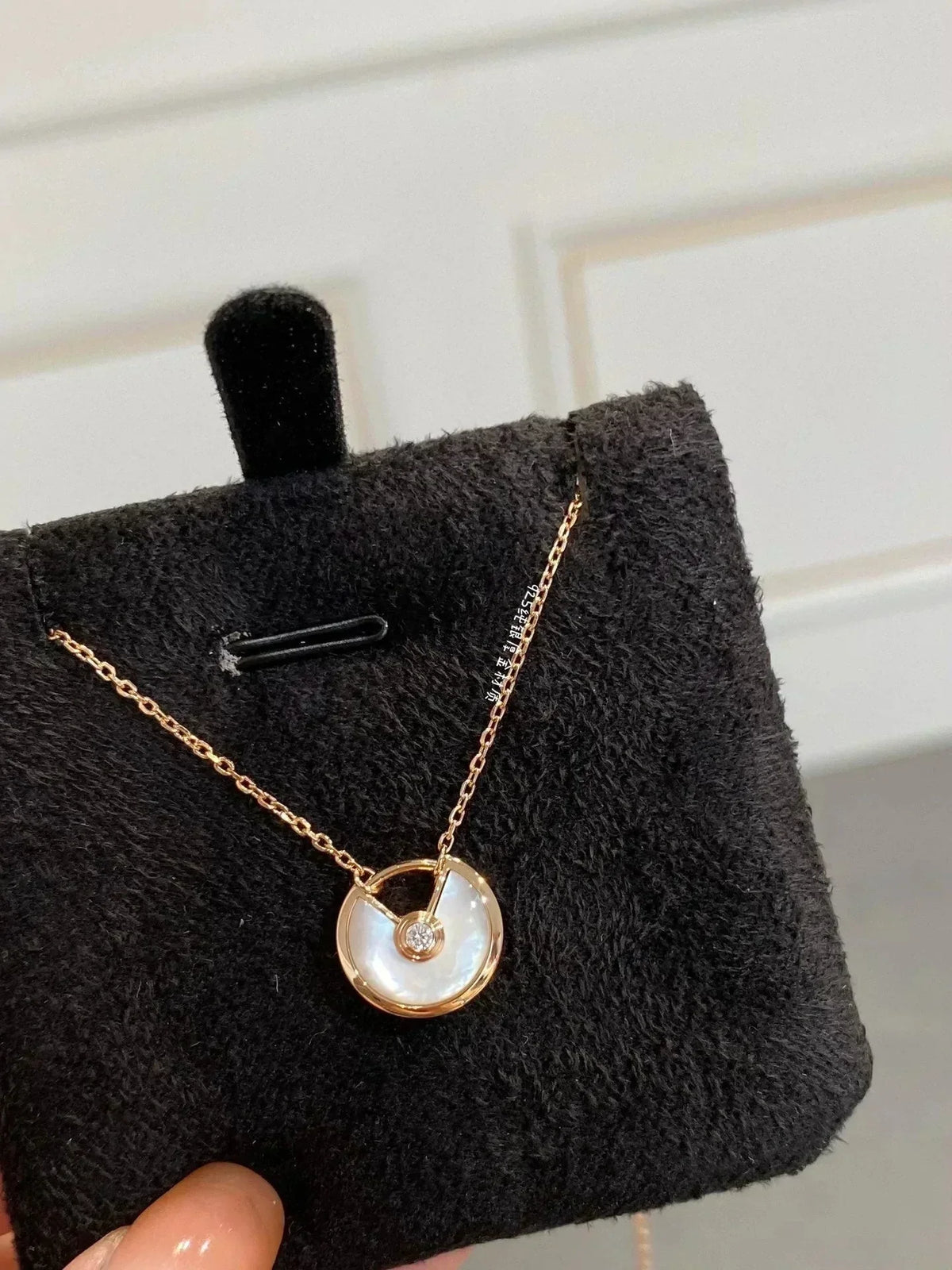 [Dawnora Jewelry]AMULETTE ROSE GOLD MOP NECKLACE
