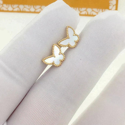 [Dawnora Jewelry]SWEET BUTTERFLY MOP EARSTUDS