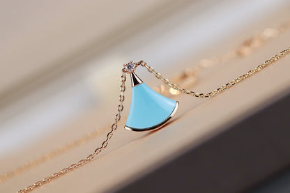 [Dawnora Jewelry]DREAM NECKLACE TURQUOISE PINK GOLD