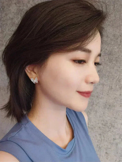 [Dawnora Jewelry]BUTTERFLY MOP DIAMOND EARRINGS
