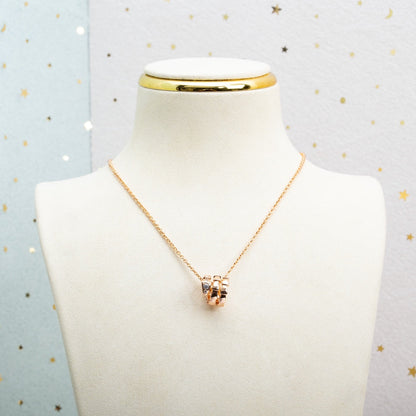 [Dawnora Jewelry]SERPENTI PINK GOLD NECKLACE DIAMOND