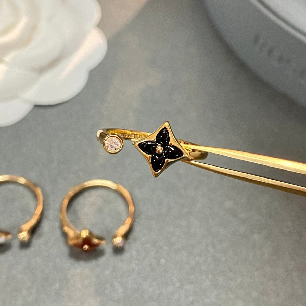[Dawnora Jewelry]STAR 1 DIAMOND OPEN RING