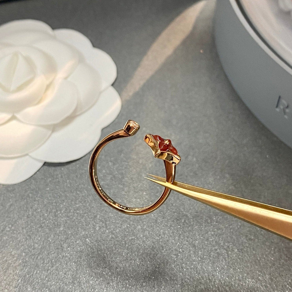 [Dawnora Jewelry]STAR 1 DIAMOND OPEN RING