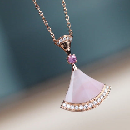 [Dawnora Jewelry]DREAM NECKLACE PINK MOP DIAMOND