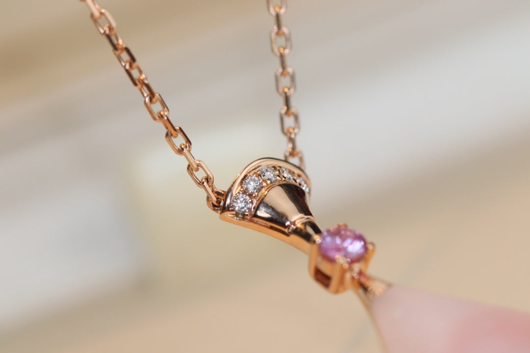 [Dawnora Jewelry]DREAM NECKLACE PINK MOP DIAMOND