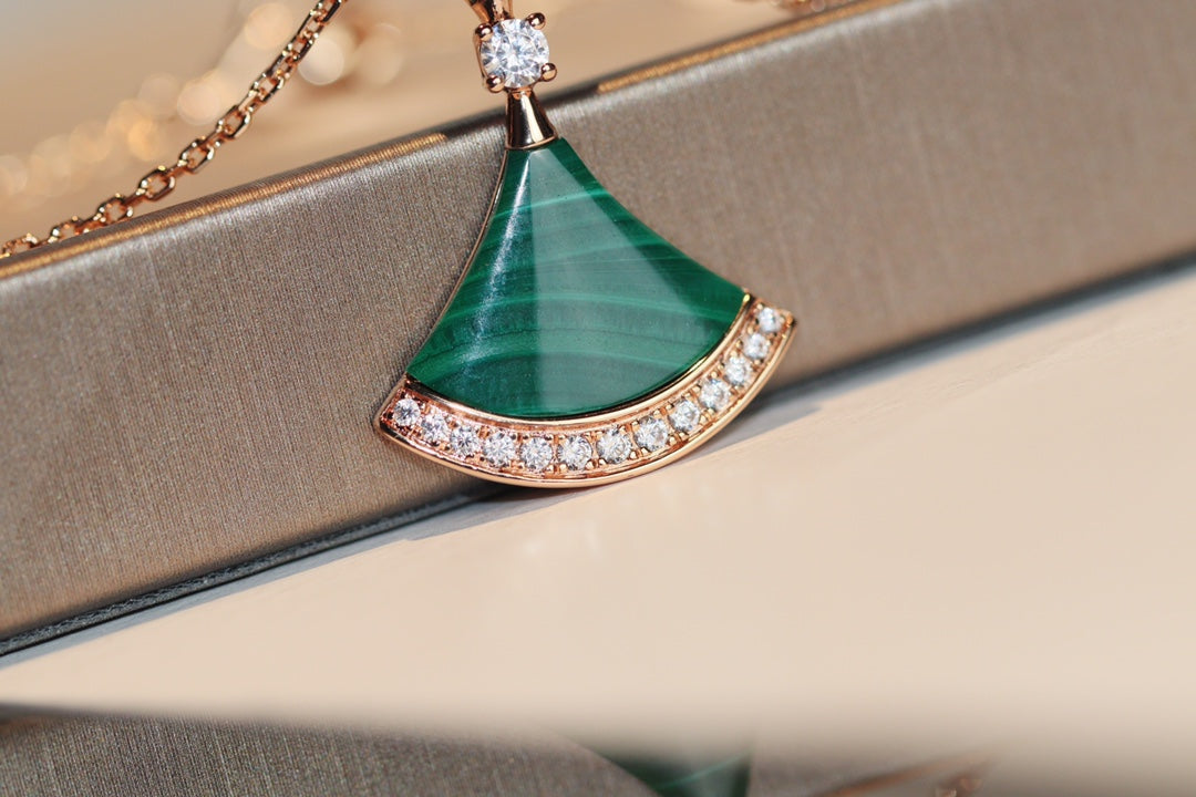 [Dawnora Jewelry]DREAM NECKLACE MALACHITE DIAMOND
