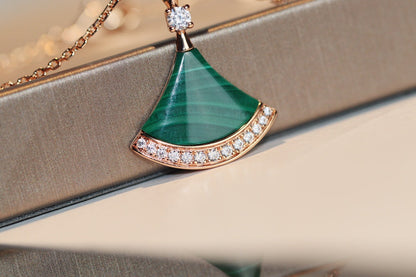 [Dawnora Jewelry]DREAM NECKLACE MALACHITE DIAMOND