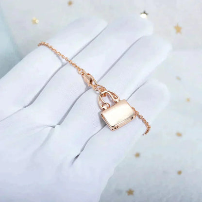 [Dawnora Jewelry]AMULETTE PEDANT ROSE GOLD NECKLACE