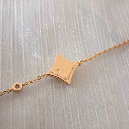 [Dawnora Jewelry]COLOR STAR PINK GOLD DIAMOND BRACELET
