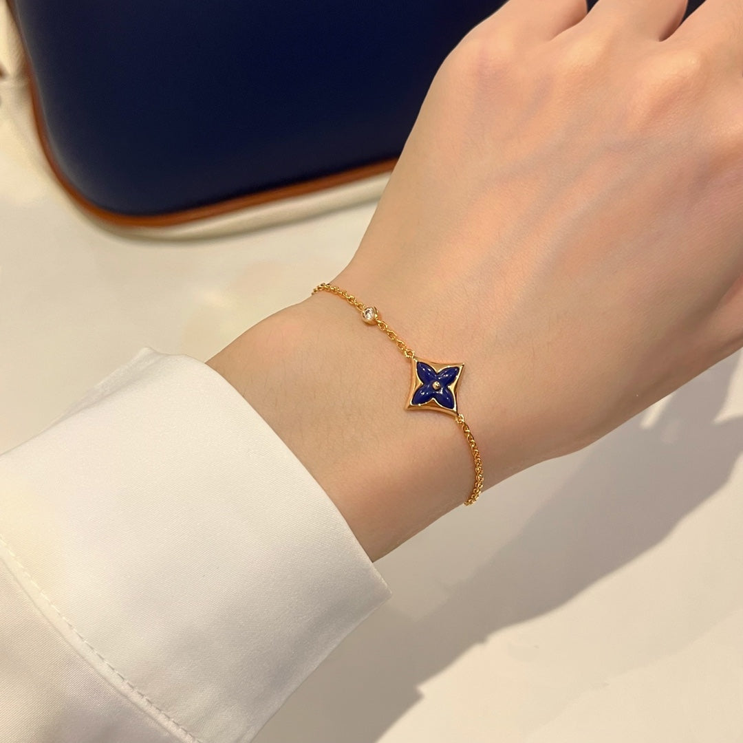[Dawnora Jewelry]COLOR STAR PINK GOLD DIAMOND BRACELET