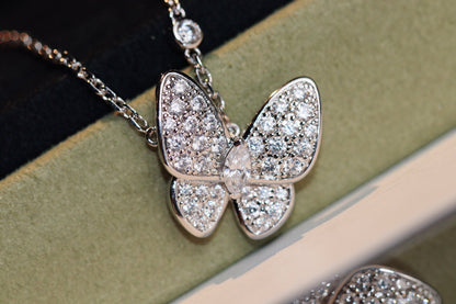 [Dawnora Jewelry]BUTTERFLY DIAMOND NECKLACE
