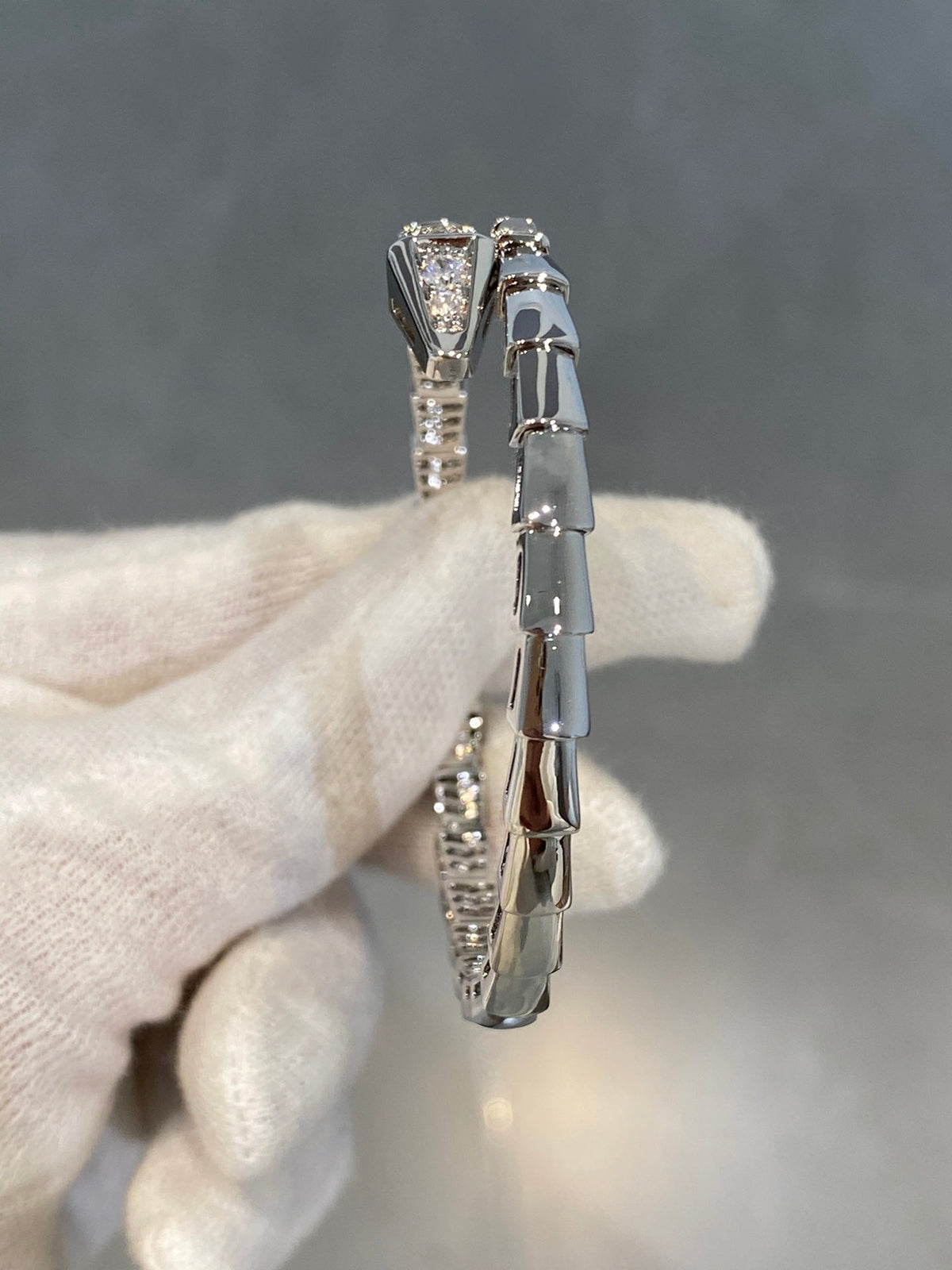 [Dawnora Jewelry]SERPENTI BRACELET DIAMONDS SILVER