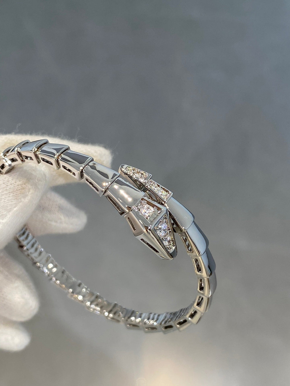 [Dawnora Jewelry]SERPENTI BRACELET DIAMONDS SILVER