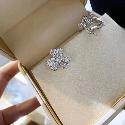 [Dawnora Jewelry]CLOVER COMOS DIAMOND EARRINGS SILVER