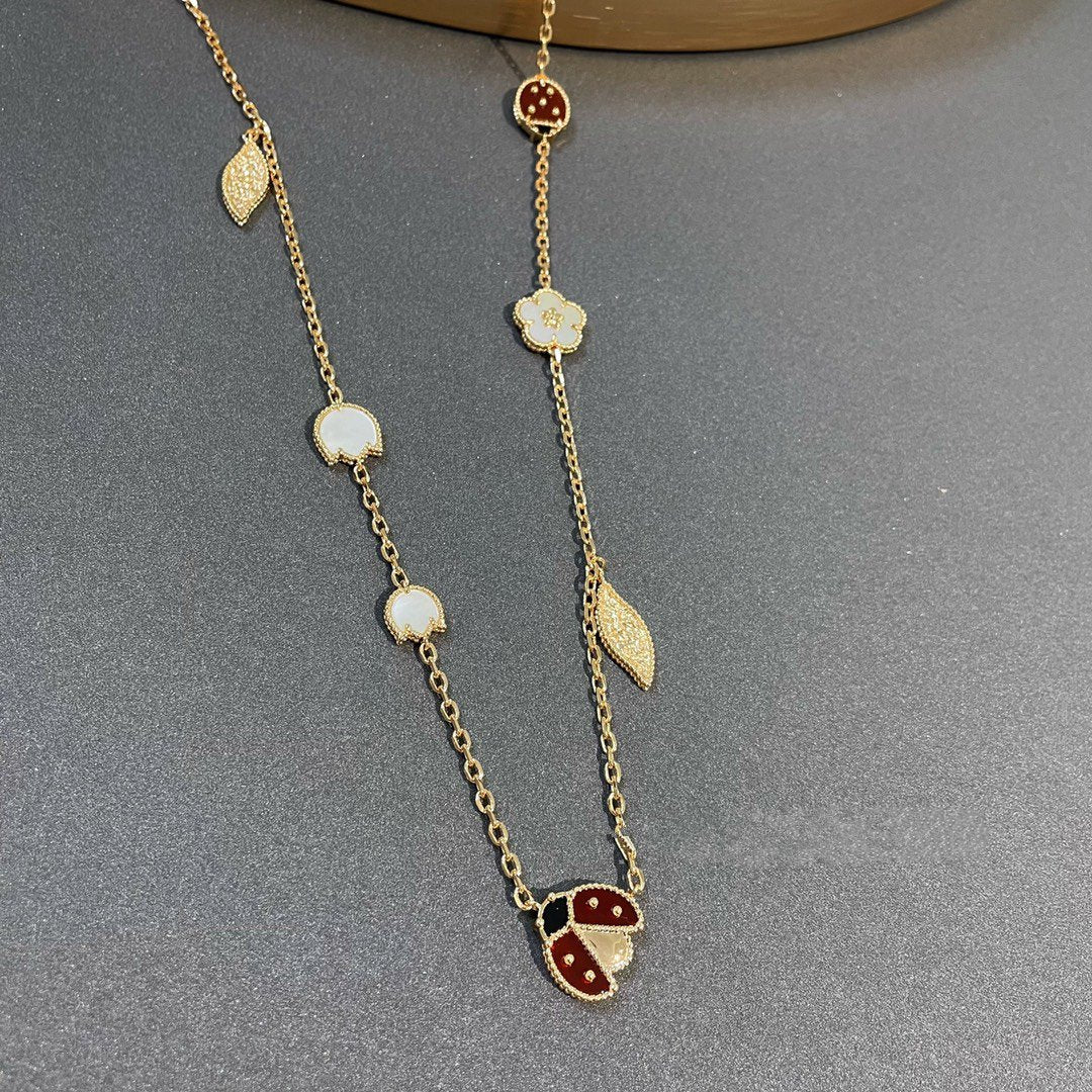 [Dawnora Jewelry]LUCKY SPRING 15 MOTIFS GOLD NECKLACE