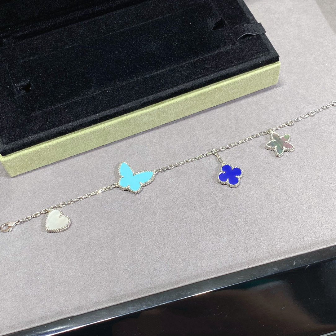 [Dawnora Jewelry]LUCKY SPRING SILVER BRACELET 4 MOTIF