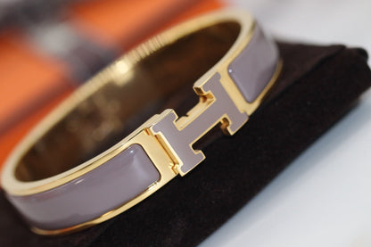 [Dawnora Jewelry]H BRACELET 12MM BROWN