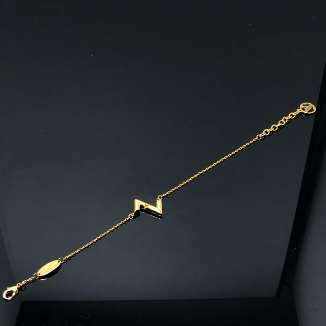 [Dawnora Jewelry]VOLT LV LOGO BRACELET