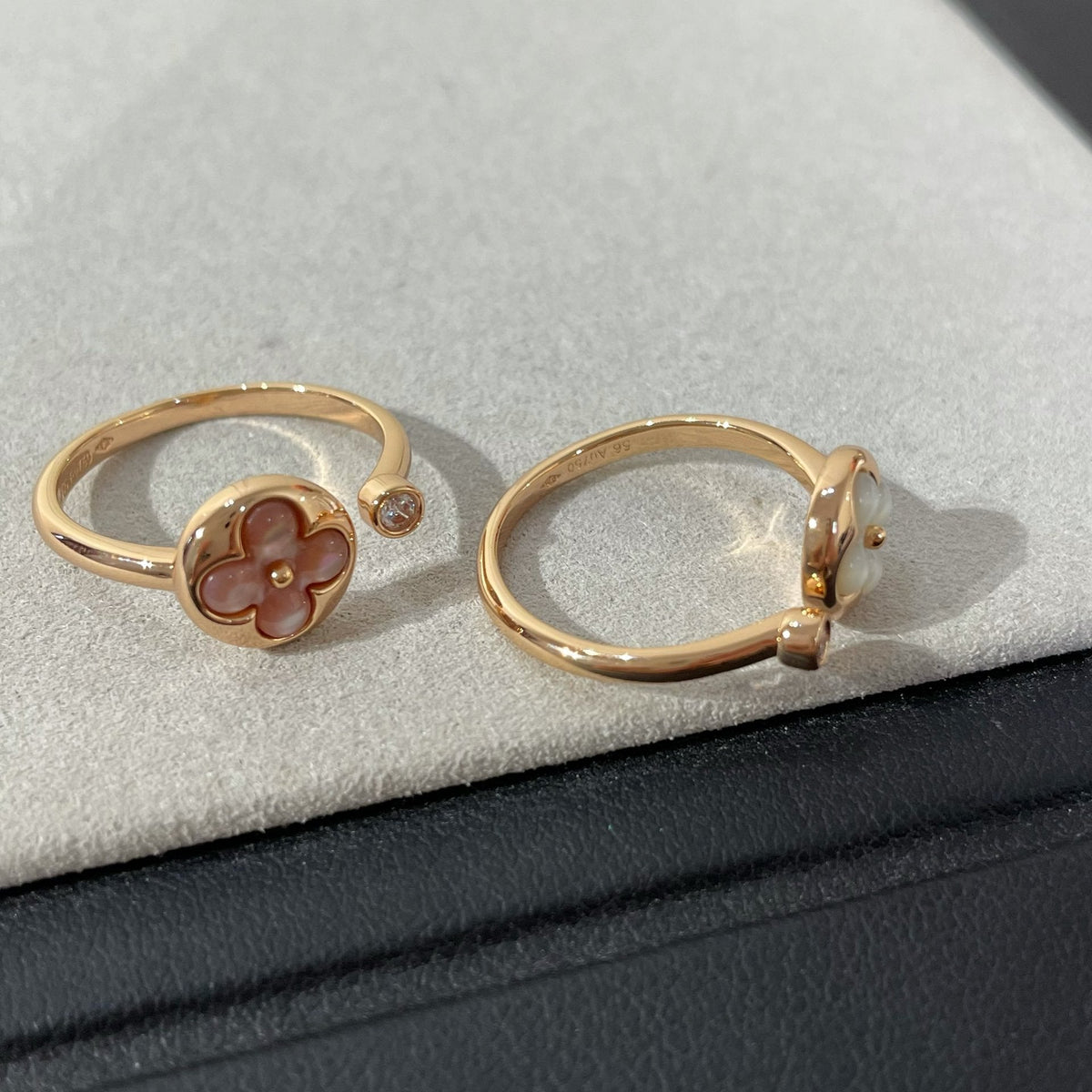 [Dawnora Jewelry]SUN 1 DIAMOND PINK MOP RING
