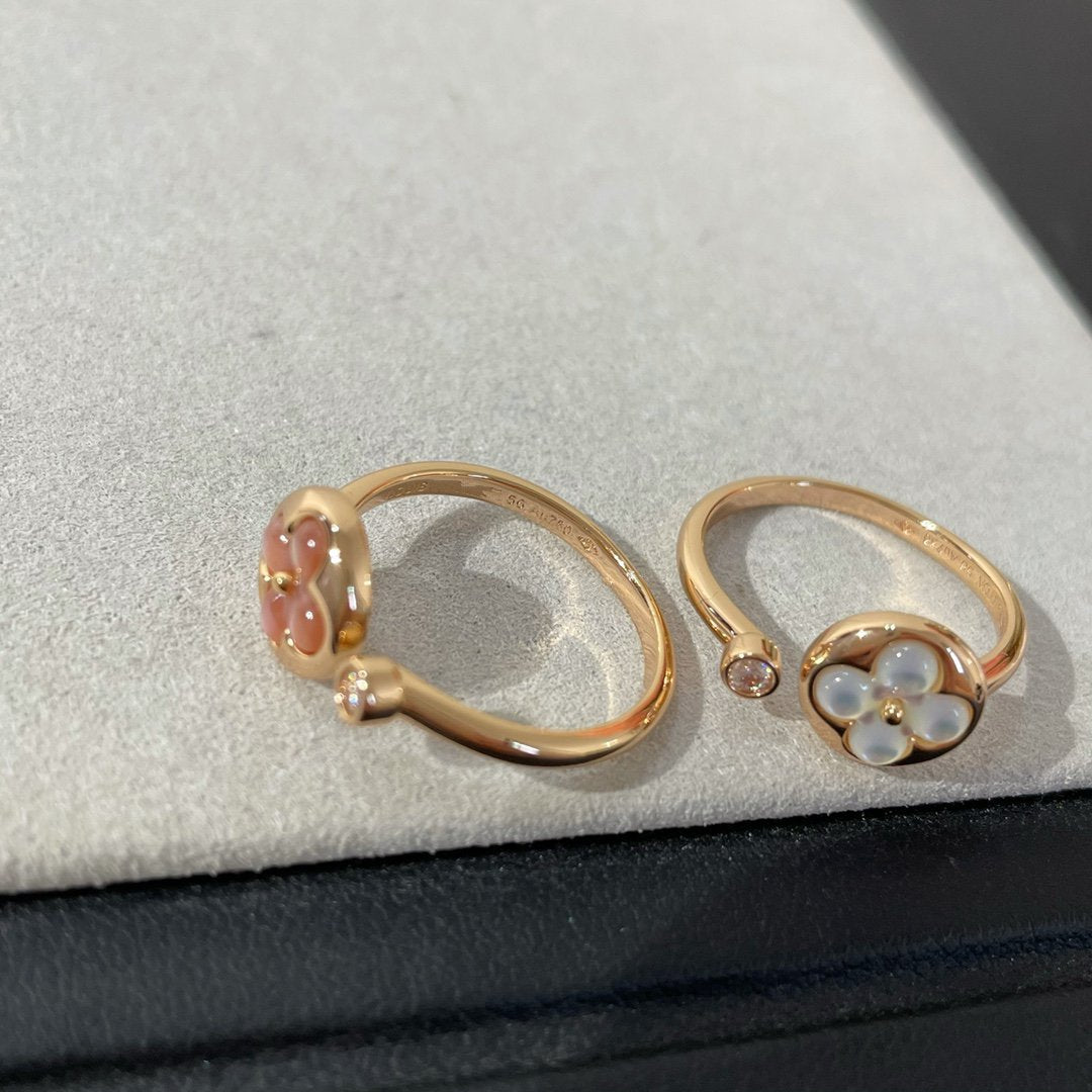 [Dawnora Jewelry]SUN 1 DIAMOND PINK MOP RING