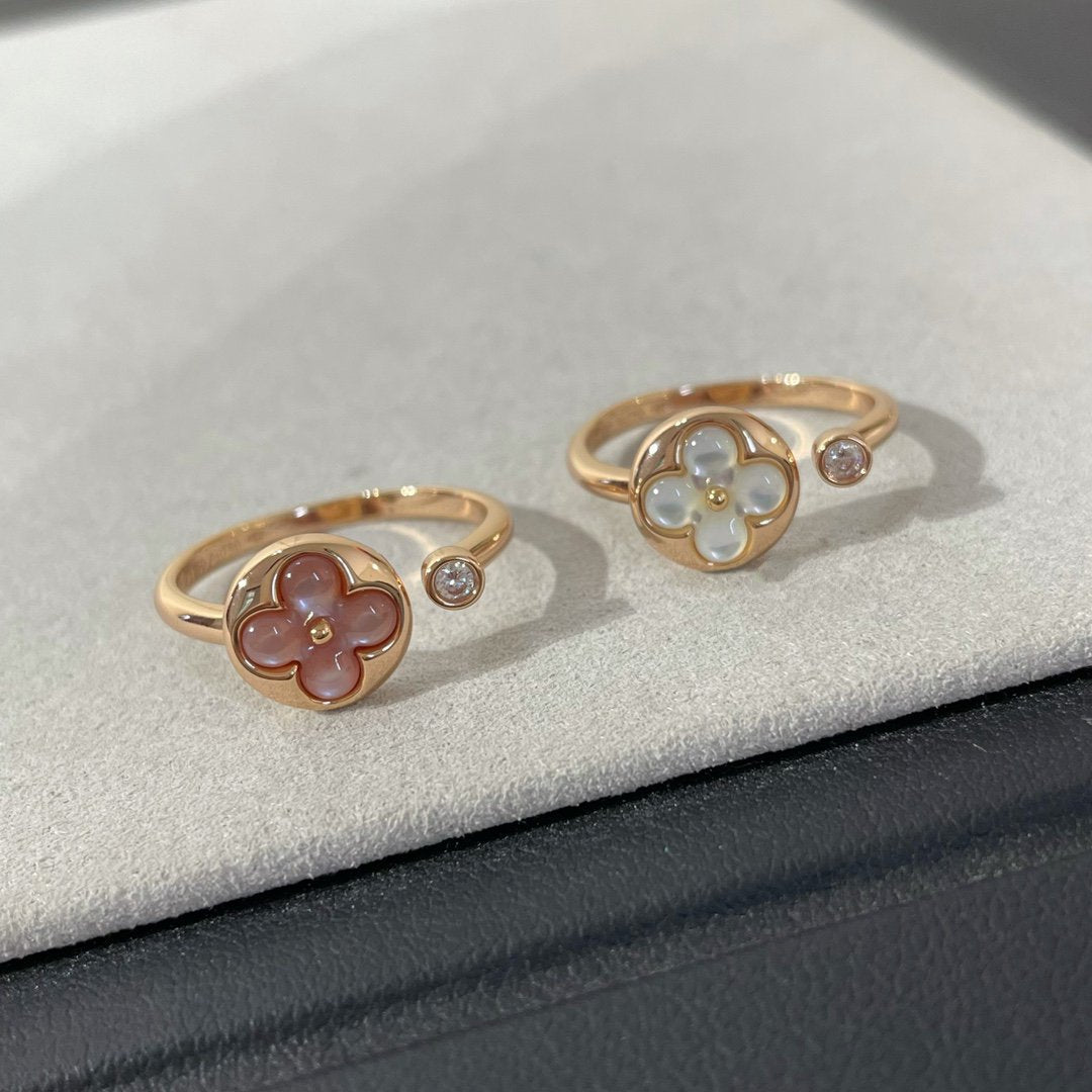 [Dawnora Jewelry]SUN 1 DIAMOND PINK MOP RING