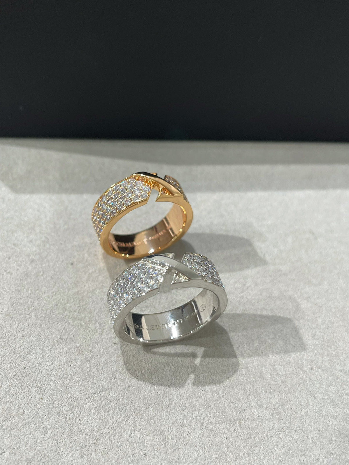 [Dawnora Jewelry]LIENS EVIDENCE  DIAMOND PAVED RING