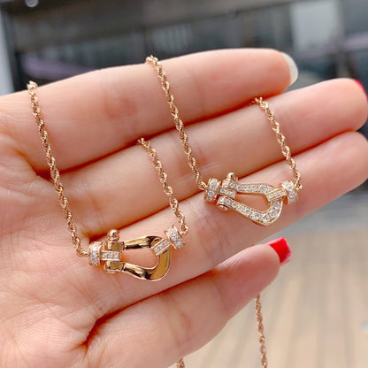 [Dawnora Jewelry]FORCE 10 PINK GOLD DIAMOND NECKLACE