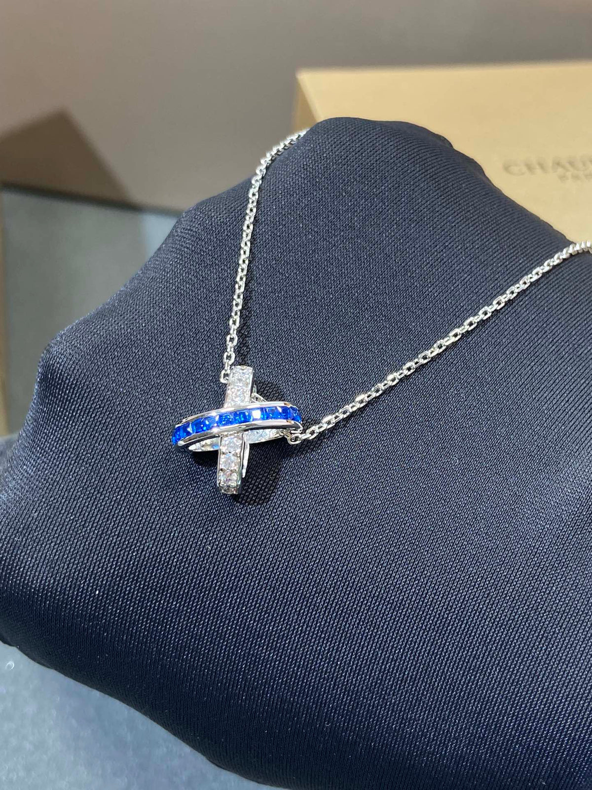 [Dawnora Jewelry]LIENS DIAMOND SILVER NECKLACE