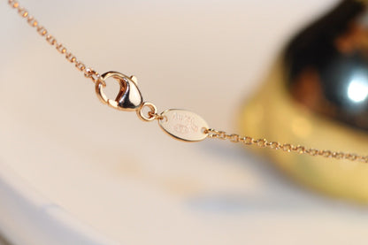 [Dawnora Jewelry]JEUX MALACHITE 1 DIAMOND PINK GOLD NECKLACE
