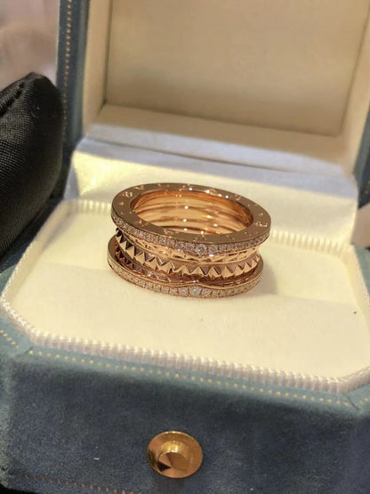 [Dawnora Jewelry]ZERO 1 ROCK DIAMOND PINK GOLD