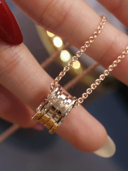 [Dawnora Jewelry]ZERO 1 PINK GOLD NECKLACE