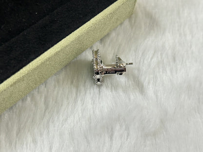 [Dawnora Jewelry]CLOVER PIETERSITE MEDIUM STUD EARRINGS