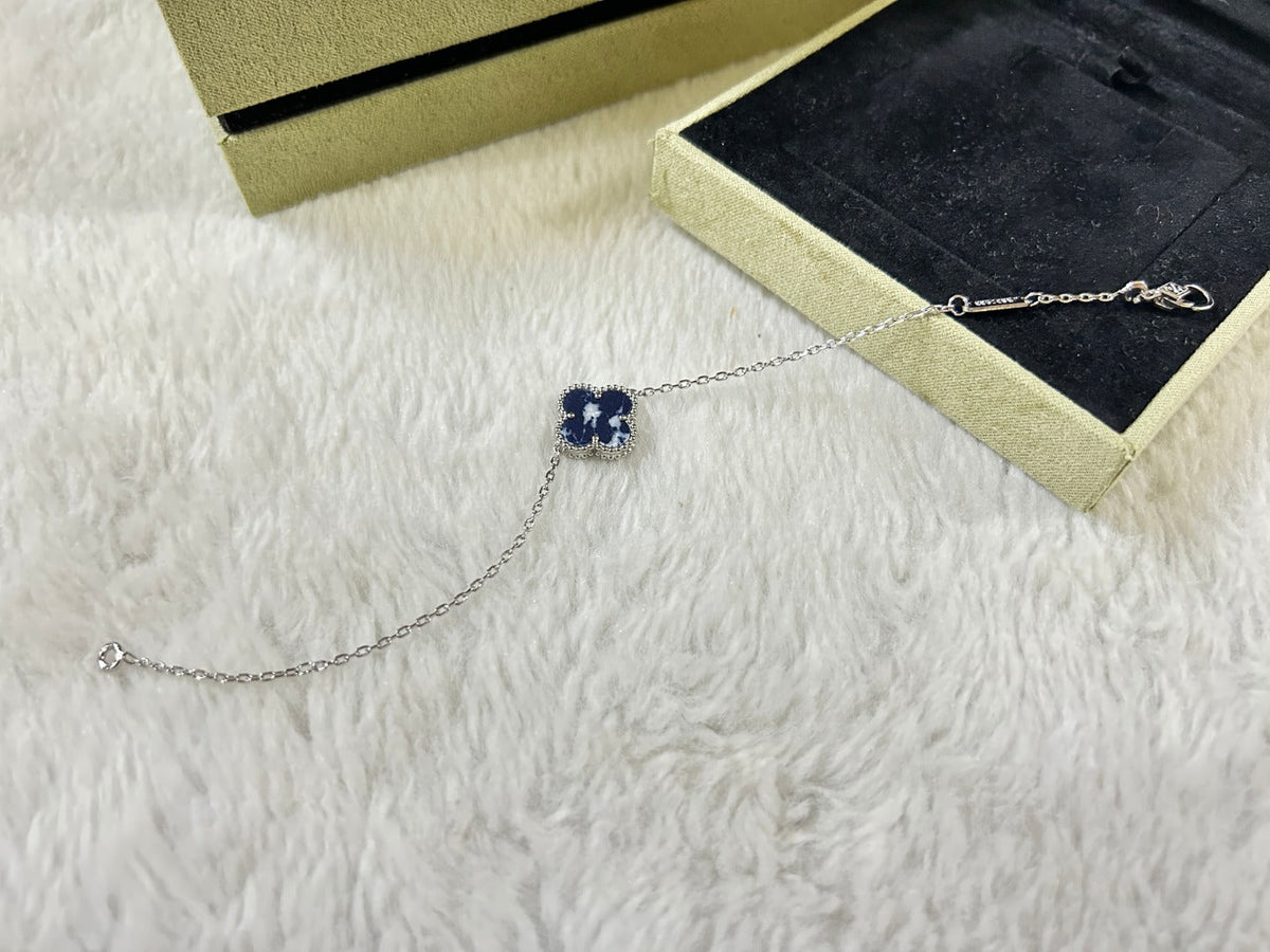 [Dawnora Jewelry]CLOVER 1 MOTIF PIETERSITE BRACELET
