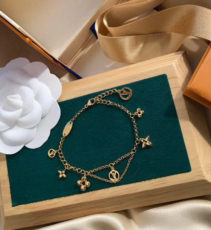 [Dawnora Jewelry]BLOOMING PINK GOLD MOP BRACELET