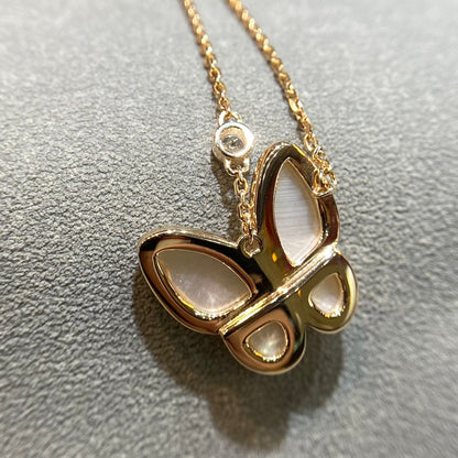 [Dawnora Jewelry]BUTTERFLY MOP DIAMOND NECKLACE