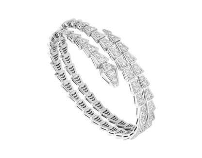 [Dawnora Jewelry]SERPENTI BRACELET SILVER DIAMOND DOUBLE ROW