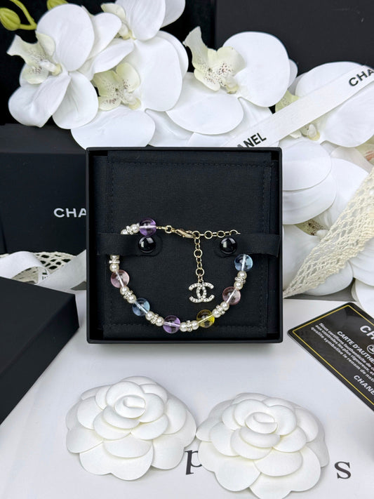 [Dawnora Jewelry]Colorful Transparent Resin Bracelet
