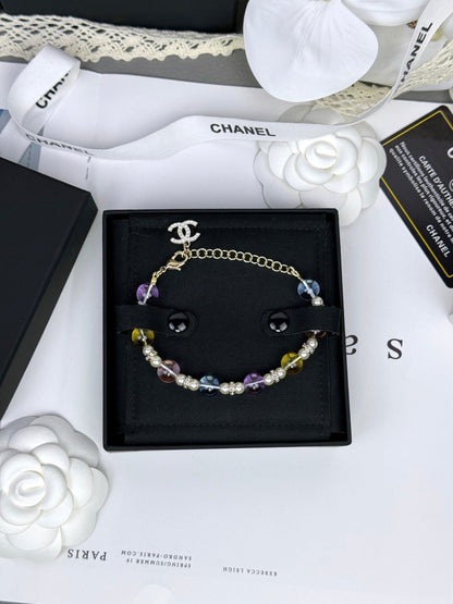 [Dawnora Jewelry]Colorful Transparent Resin Bracelet